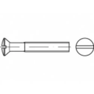 Šroub se zápustnou čočkovou hlavou TOOLCRAFT TO-5453064, N/A, M6, 80 mm, mosaz, 100 ks