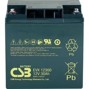 Olověný akumulátor CSB Battery EVX 12300 EVX12300, 30 Ah, 12 V