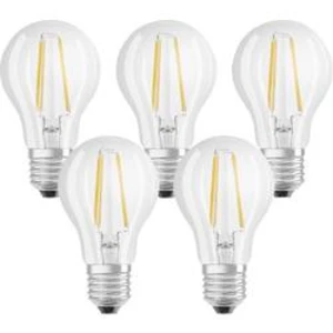 LED žárovka OSRAM 4058075090569 230 V, E27, 6.5 W = 60 W, teplá bílá, A++ (A++ - E), tvar žárovky, vlákno, 5 ks