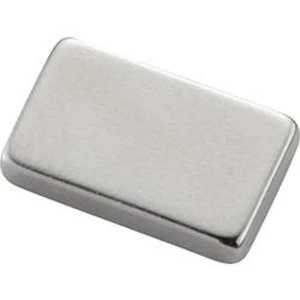 Magnet neodymový N-38SH, 2x25x6 mm, poniklovaný