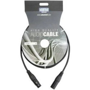 DMX kabel AH Cables KDMX6 XLR (M) / XLR (F), 6.00 m, černá