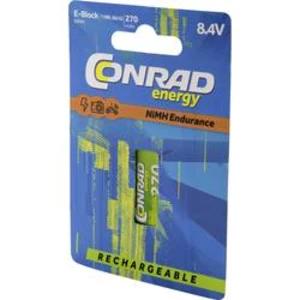 Akumulátor 9 V Ni-MH Conrad energy Endurance 6LR61, 270 mAh, 8.4 V 1 ks