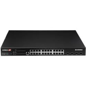 Síťový switch EDIMAX, GS-5424PLX, 24 + 4 porty, 10 / 100 / 1000 MBit/s, funkce PoE