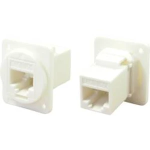 Adaptér, vestavný Cliff CP30222XW, RJ45 bílá, 1 ks