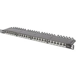 Síťový patch panel Digitus DN-91624S-SL-EA, 24 portů, CAT 6A, 0.5 U