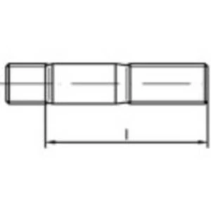 Šrouby závrtné TOOLCRAFT 133227, N/A, M24, 120 mm, ocel, 1 ks