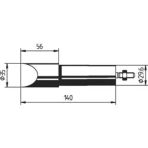 Náhradní pájecí hrot Ersa 552MZ, 35 mm