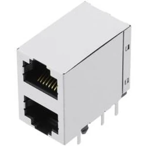 Zásuvka, vestavná horizontální encitech 3259-0017-03, RJ45 RJJS-88-142-E9H-047, kov, 1 ks