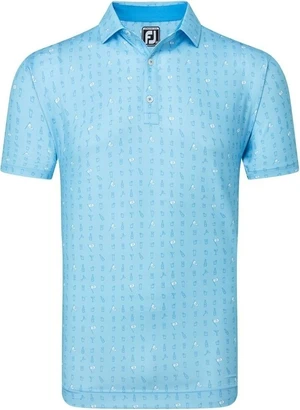 Footjoy The 19th Hole Lisle Blue Sky 2XL Chemise polo