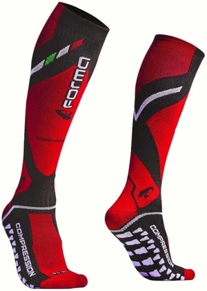 Forma Boots Zokni Off-Road Compression Socks Black/Red 32/34