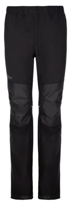 Kids softshell outdoor pants KILPI RIZO-J black