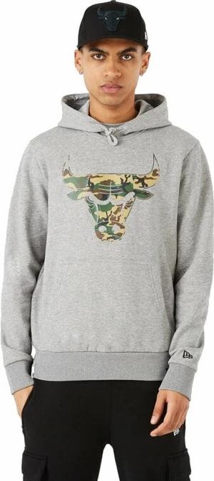 Chicago Bulls NBA Infill Team Logo Light Grey/Camo L Felpa