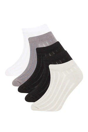 DEFACTO Size 5-Pack Cotton Ankle Socks C8009a8ns