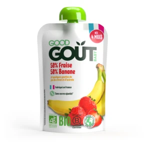 GOOD GOUT Jahoda s banánem od 4.měsíce BIO 120 g