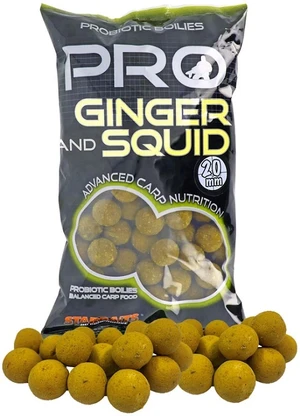 Starbaits boilies pro ginger squid - 800 g 24 mm