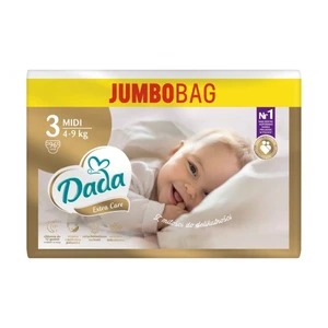 DADA Extra care velikost 3 midi 4-9kg, 96ks JUMBOBAG