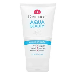 Dermacol Aqua Beauty 3in1 Face Cleansing Gel čistící gel na obličej 150 ml