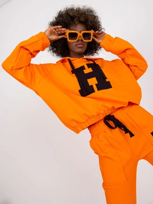 Orange cotton tracksuit by Natela