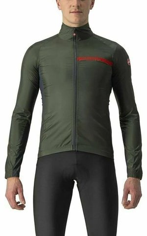 Castelli Squadra Stretch Bunda Military Green/Dark Gray 3XL