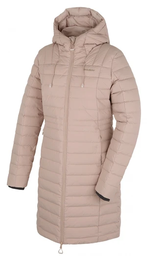 Husky  Daili L beige, XL - plus Dámsky páperový kabát