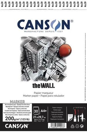 Canson Sp The Wall Szkicownik 31,4 x 21 cm 200 g White