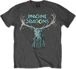 Imagine Dragons Camiseta de manga corta Elk in Stars Unisex Charcoal Grey L