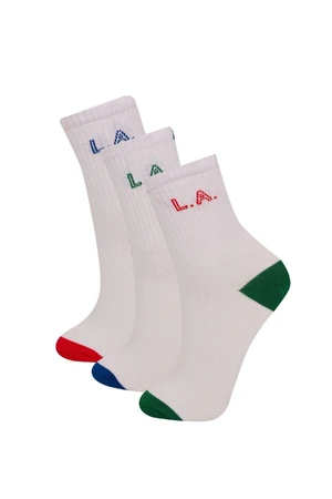 DEFACTO Size 3-Pack Cotton Long Socks