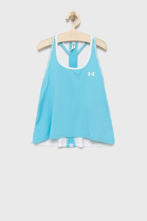 Dětský top Under Armour 1363374 tyrkysová barva