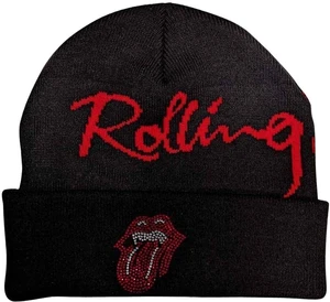 The Rolling Stones Cappello Embellished Classic Tongue Black