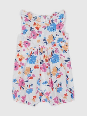 GAP Baby bavlněný overal floral - Holky