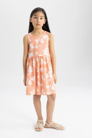 DEFACTO Girl Patterned Sleeveless Dress