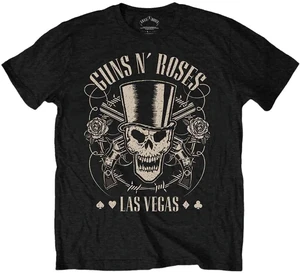 Guns N' Roses Koszulka Top Hat, Skull & Pistols Las Vegas Unisex Black 2XL