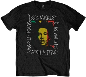 Bob Marley Koszulka Rasta Scratch Unisex Black L