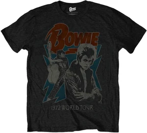 David Bowie Koszulka 1972 World Tour Unisex Black S