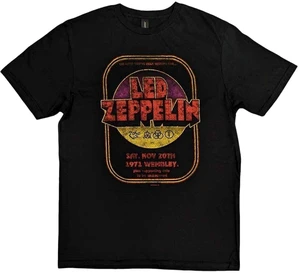 Led Zeppelin T-shirt 1971 Wembley Unisex Black M