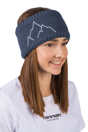 Knitted headband made of merino wool Hannah ASTRA asphalt