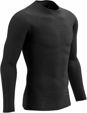 Compressport On/Off Base Layer LS Top M Black L Tricou cu mânecă lungă pentru alergare