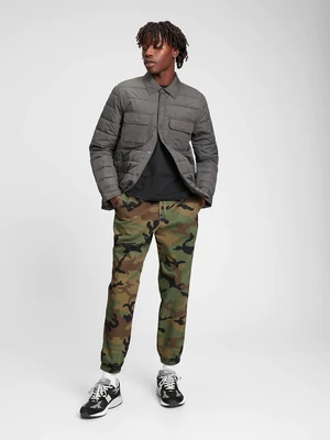 Kaki pánske army nohavice GAP essential joggers