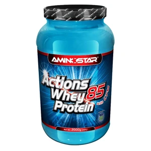 AMINOSTAR Actions whey protein 85% příchuť jahoda 2000 g