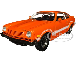 1974 Chevrolet Vega GT Orange Metallic with White Stripes "Forgotten Classics" Series 1/24 Diecast Model Car by Motormax