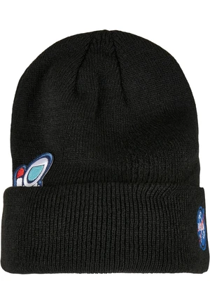 NASA Embroidery Black Beanie