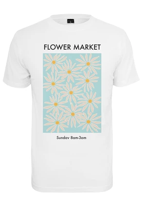 Women's T-shirt from the flower market white