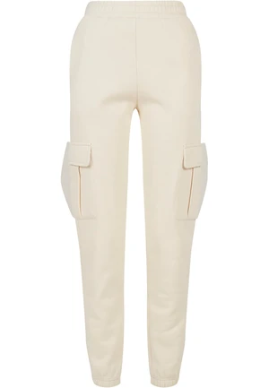 Women's Cargo Sweat High-Waisted Trousers whitesand