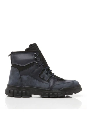 Yaya by Hotiç Navy Blue Pedestrian Men's Daily Boots