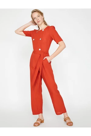 Koton Jumpsuit - Brown - Fitted