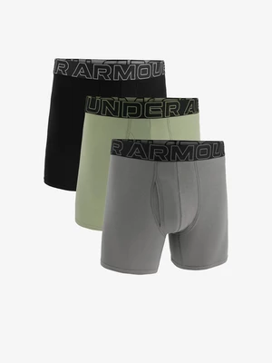 Boxerky pre mužov Under Armour - sivá, čierna, zelená