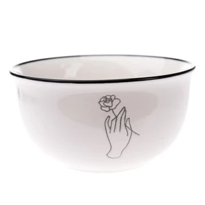 Biała porcelanowa miska ø 13 cm – Dakls