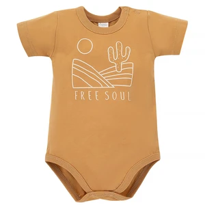 Pinokio Kids's Free Soul Shortsleeve Buttoned Bodysuit