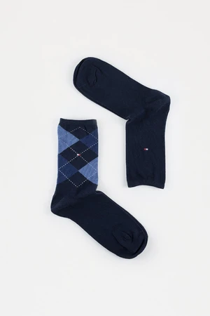 Ponožky - Tommy hilfiger TH WOMEN CHECK SOCK 2P