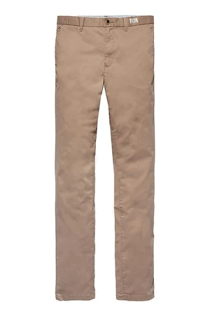 Nohavice - TOMMY HILFIGER CORE DENTON STRAIGHT CHINO hnedé